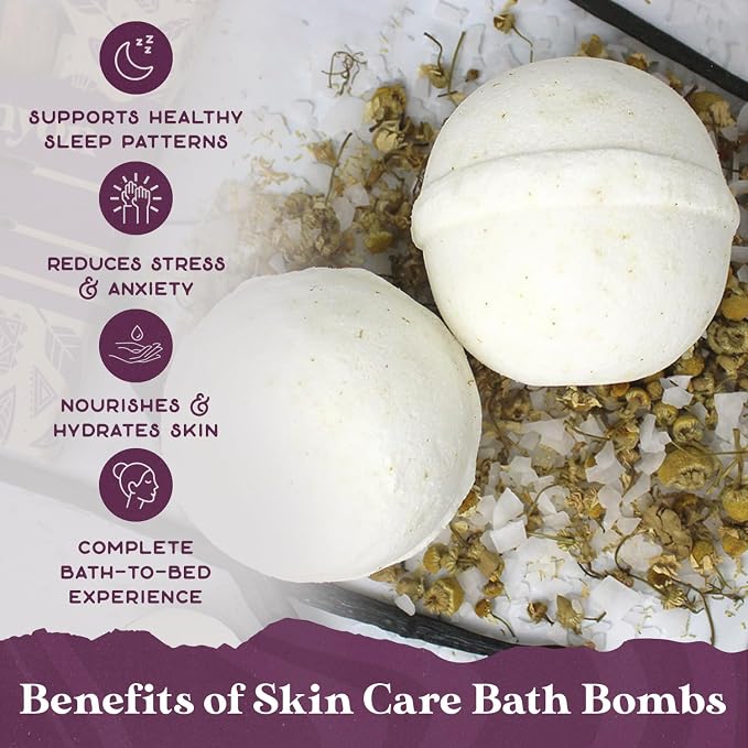 Purple Canyon Bath to Bed Natural Bath Bombs | Relaxing Sleep Support - Image 2