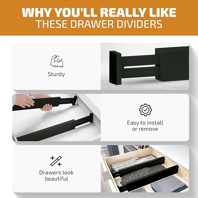 Bambüsi 4 Pack Drawer Dividers - Image 4