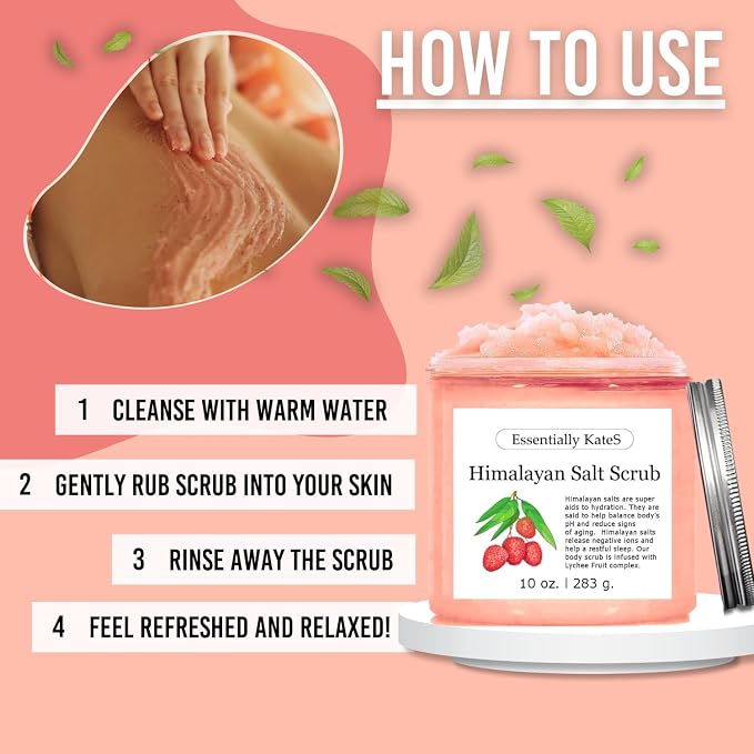 Himalayan Salt Scrub 10 oz - Image 3