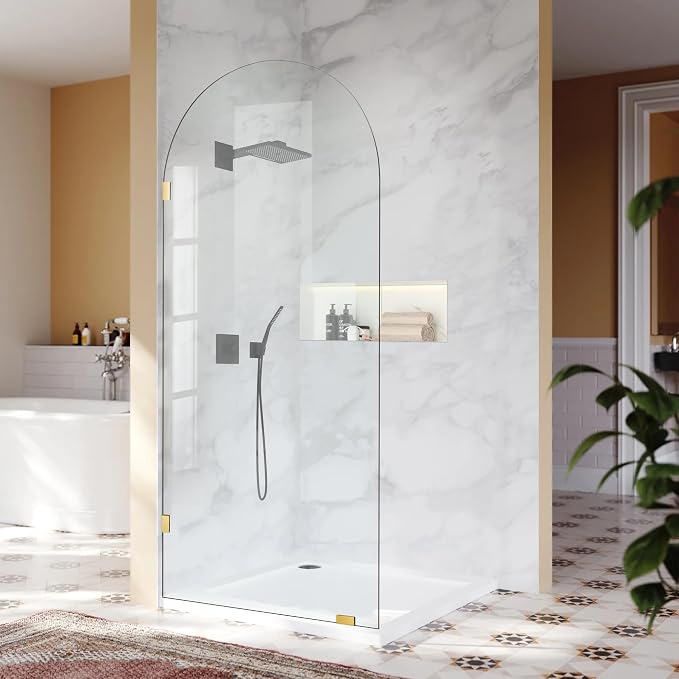 36" W ×78" H Shower Glass Panel, Glass Shower Door Single Panel by BathStellarMall