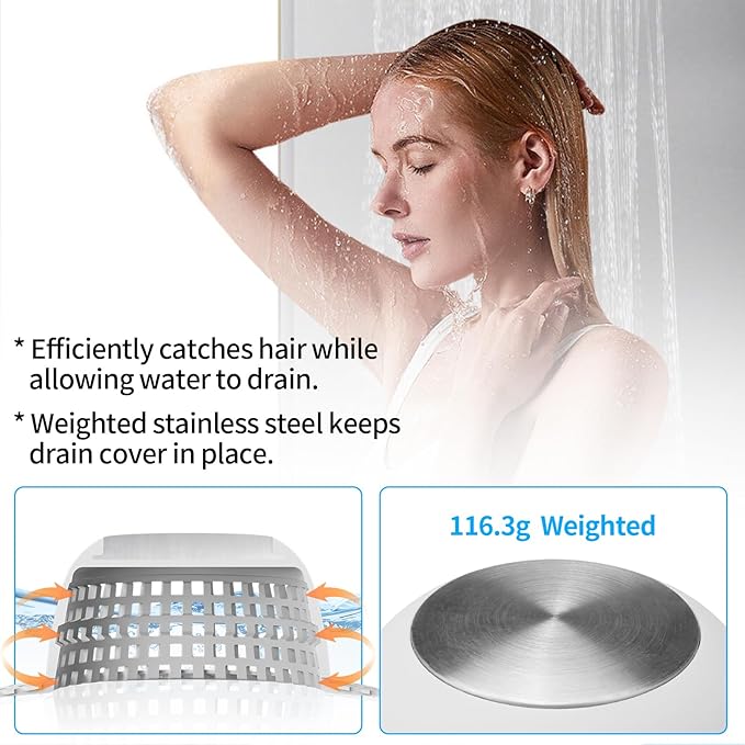 Shower Drain Hair Catcher Bathtub Drain Cover Shower Protector - Image 4