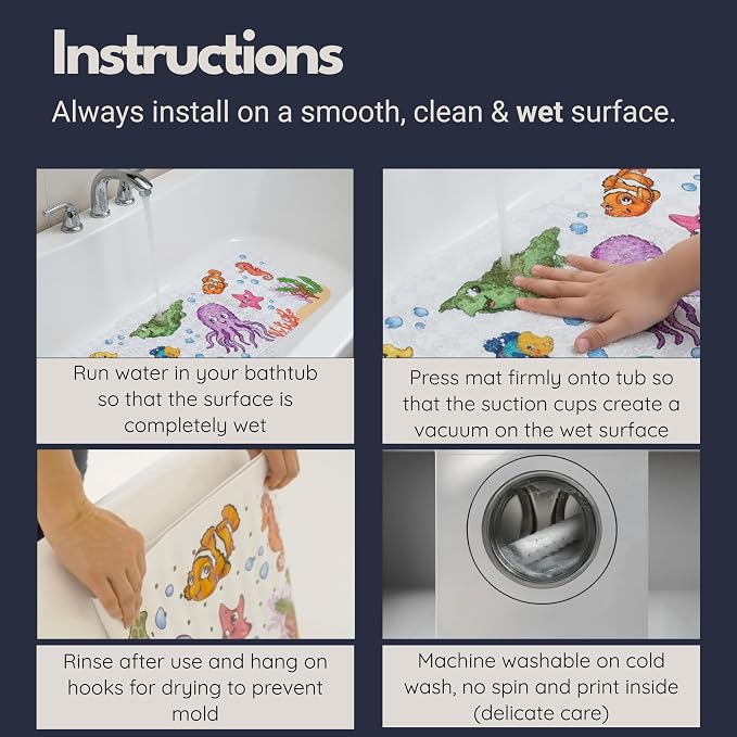 Bath Tub Mat Non Slip Anti Mold - Image 7