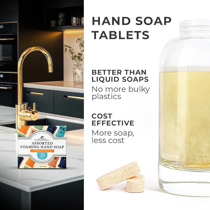 Assorted Foaming Hand Soap Tablets – 20 Tablets in 5 Scents – Individually - Image 4