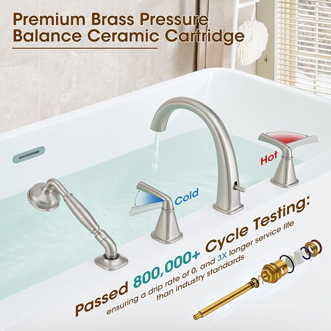 High Flow Roman Tub Faucet - Image 6