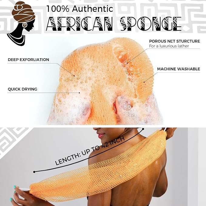 African Net Sponge with Knots - Image 2
