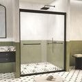 Shower Doors Glass Sliding, Semi-Frameless, 1/4" Inch Sgcc Tempered Glass by Unknown
