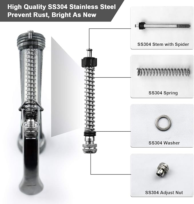 Hose Nozzle 2 Pack, Full Size Pistol Grip Water Nozzle Sprayer - Image 4