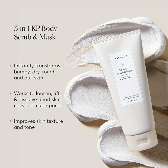 Naturium KP Body Scrub & Mask for Keratosis Pilaris, Bump Eraser Shower Scrub & - Image 3