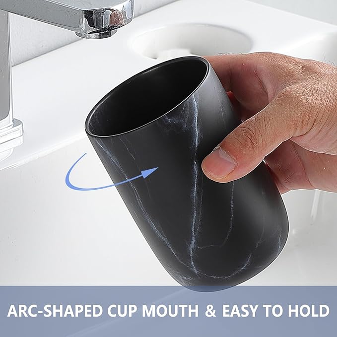 Marble Black Toothbrush Holders - Image 3