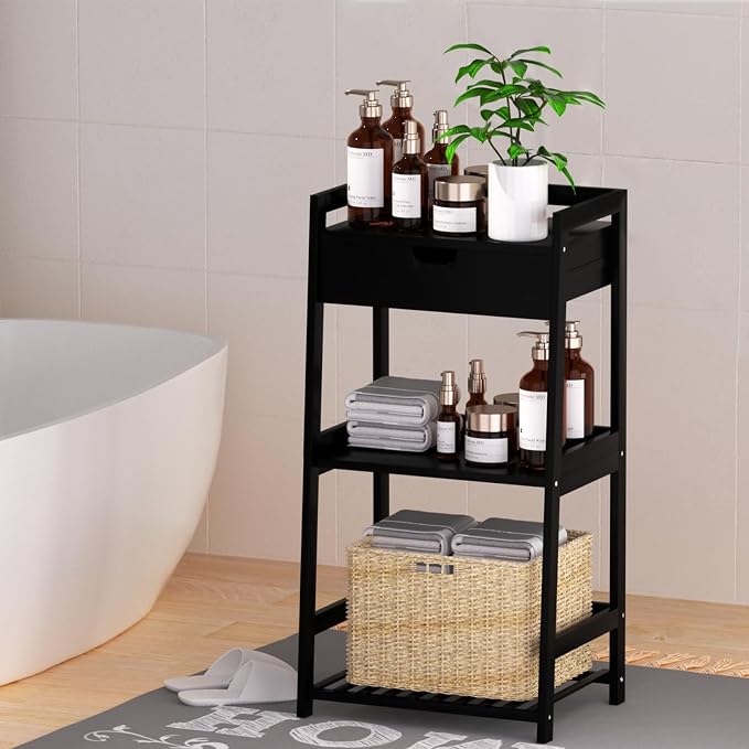 3 Tier Bamboo Bathroom Shelves - Image 8