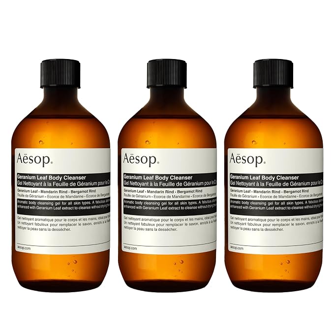 Aesop Geranium Leaf Body Cleanser Refill | Invigorating Gentle Cleansing Gel | by AesopUSA