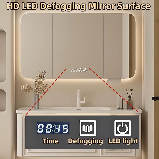 40IN Wall Mounted Bathroom Vanity Set - Image 6