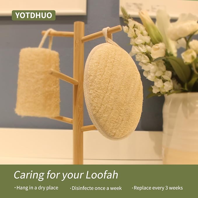 Natural Loofah Exfoliating Body Scrubber, Made from Organic Bath Luffa - Image 6