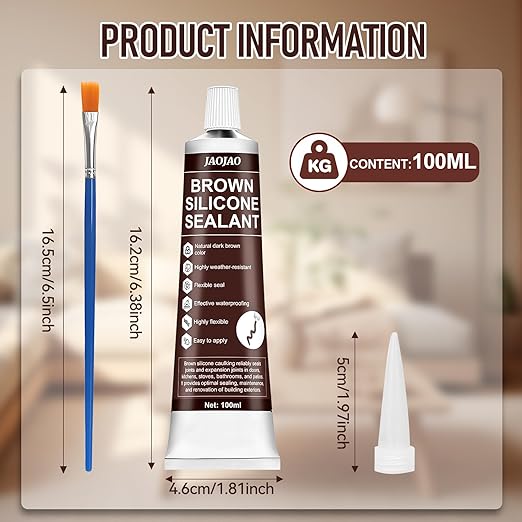 JAOJAO Brown Silicone Caulk - Image 6