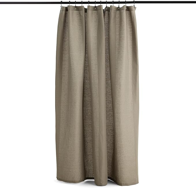 Preston Lane Stonebridge Linen Cotton Shower Curtain, Fabric Bathroom Curtain by PrestonLane