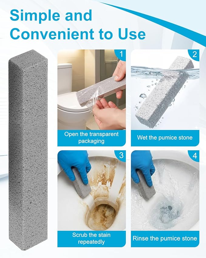 100 Pcs Pumice Stick for Toilet Cleaning, Pumice Stone for Cleaning Stove Grates - Image 6