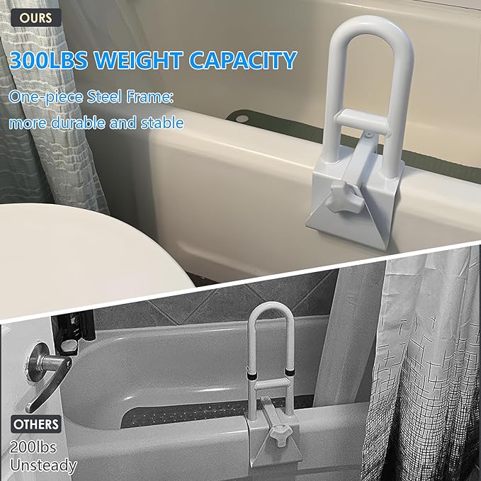 Bathtub Safety Rail, Heavy Duty Bath and Shower Grab Bar - Image 5