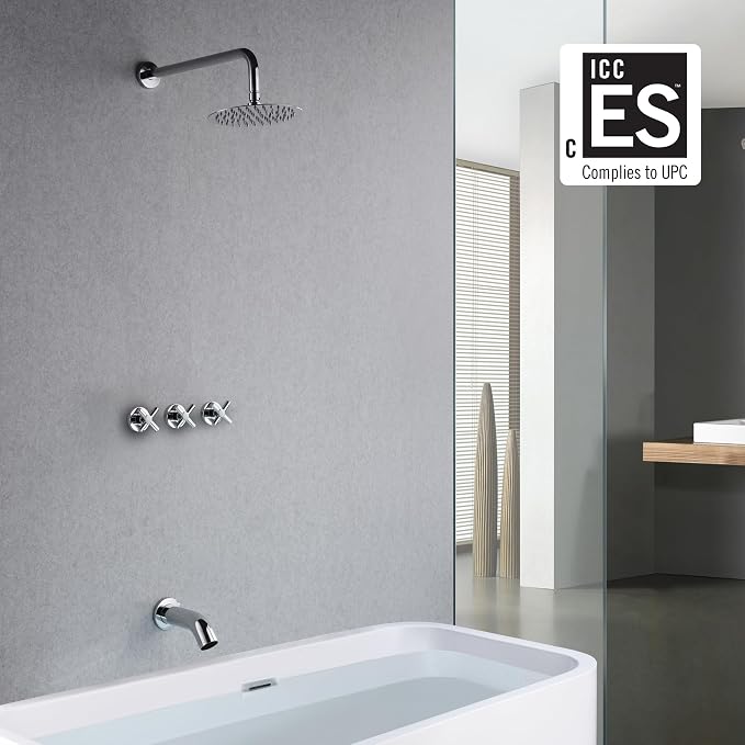 SUMERAIN 3 Handle Shower Faucet Set - Image 2