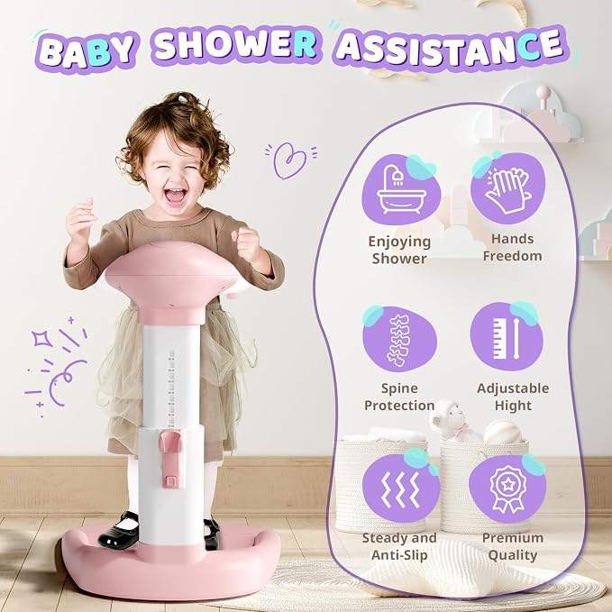 COOSEYA® Baby Shower Stand, Toddler Bath Stand Support - Image 7