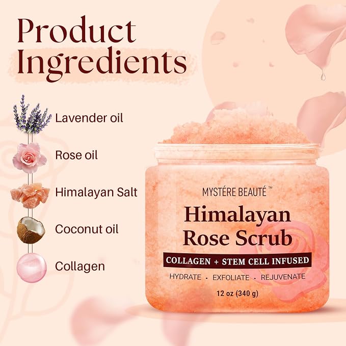 Himalayan Salt Body Scrub 12 oz - Image 4