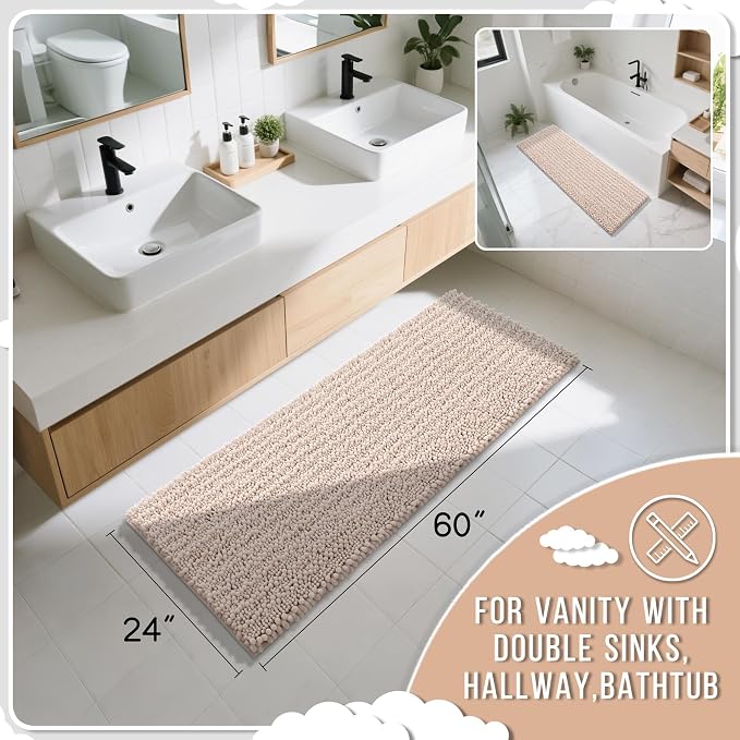 Yimobra Bathroom Runner Rug 60x24 Inch - Image 2