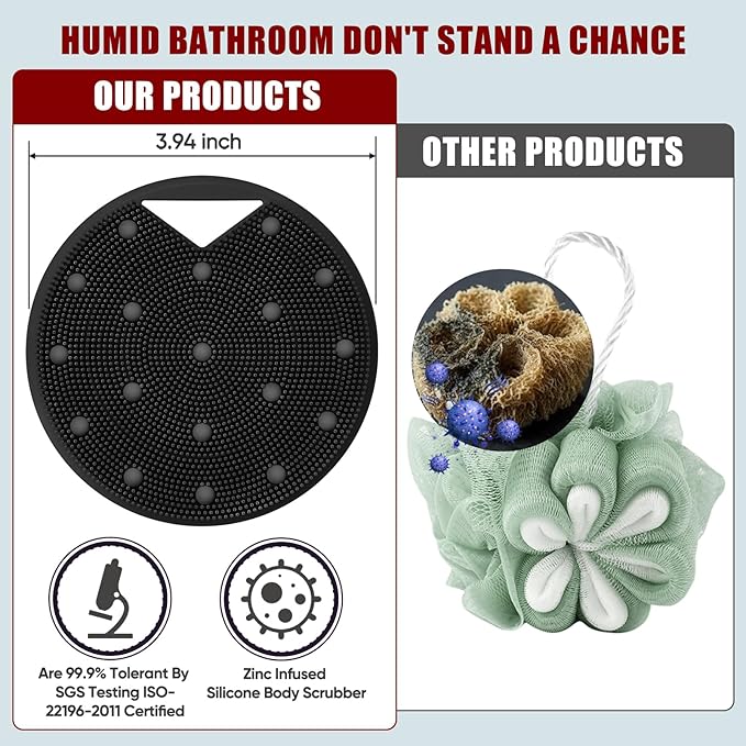 Silicone Body Scrubber for Men Women - Image 2