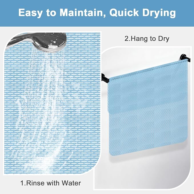 Extra Large Shower Mat: 47"x32" Non Slip Shower Mats - Image 7