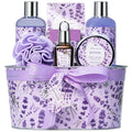 Bath Gift Baskets for Women, Lavender Relaxing Spa Gifts, Bath Spa Gift Basket by Ariosemonde