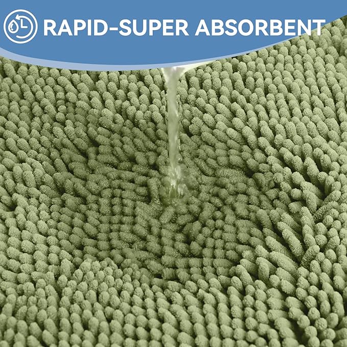 Bcoimo 48"×24" Absorbent Bath Mat, Non-Slip - Image 5