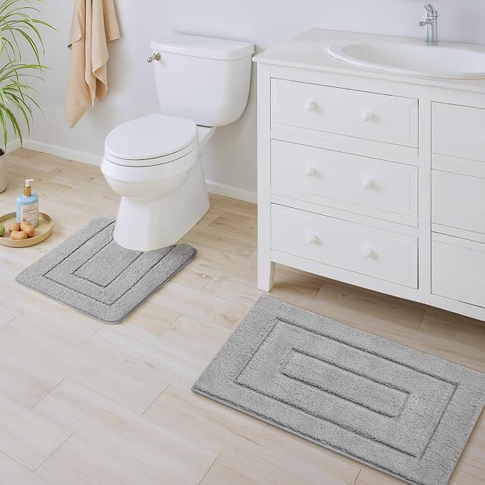 GRANNY SAYS Bathroom Rugs Sets 2 Piece, Soft Absorbent Microfiber Bath Mats - Image 5
