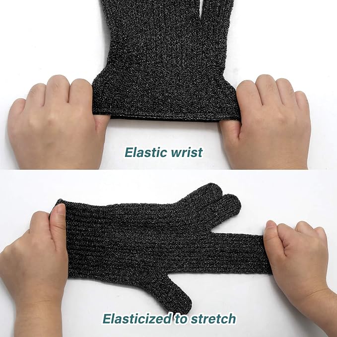 MIG4U Shower Exfoliating Scrub Gloves, Bathing Gloves Body Wash Dead Skin - Image 4