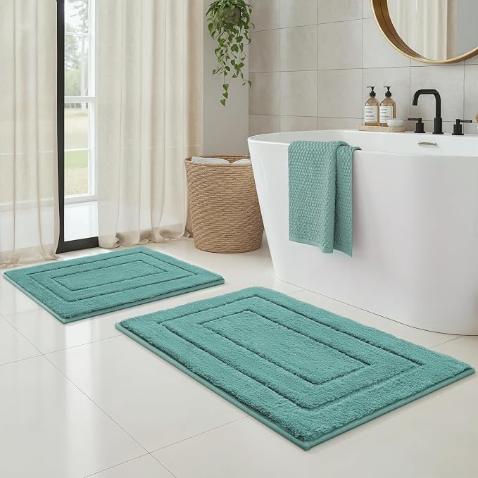GRANNY SAYS Bathroom Rugs Sets 2 Piece, Soft Absorbent Microfiber Bath Mats by GRANNYSAYS