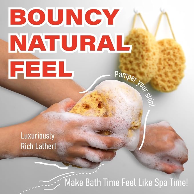 myHomeBody Bath Sponge, Foam Loofah, Body Scrubber - Image 5