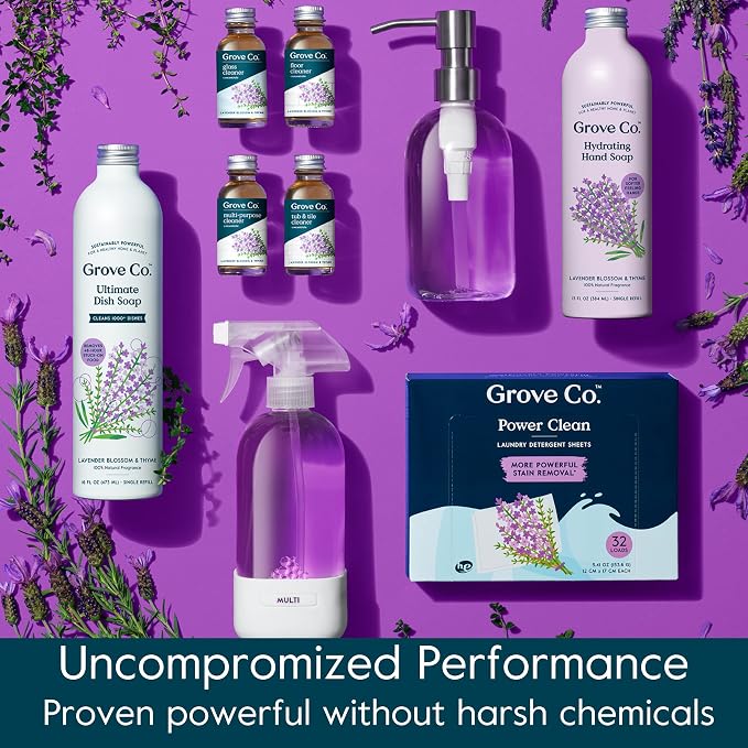Grove Co. Hydrating Gel Hand Soap Refills Plastic-Free Liquid Hands Cleaner - Image 8