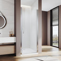 Glass Shower Door 31.5-33" W x 72" H, Semi-Frameless Pivot Shower Door by Ucalafee