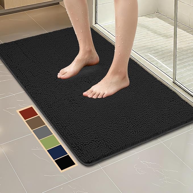 Bcoimo 44"×24" Absorbent Bath Mat, Non-Slip by Bcoimo