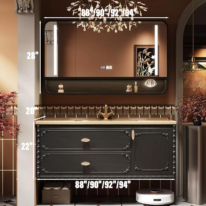92IN Modern Bathroom Vanity - Image 2