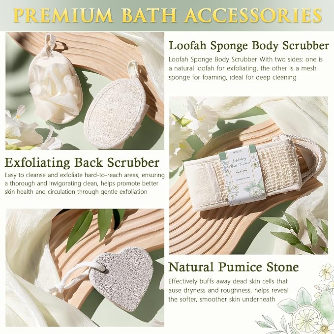 Christmas Birthday Gifts for Women, Bergamot Jasmine Relaxing Spa Gift Baskets - Image 6