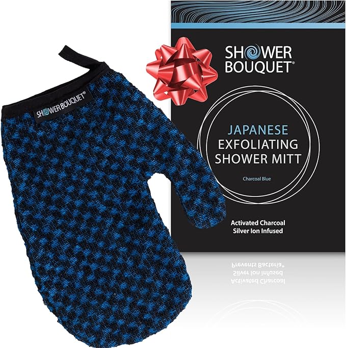 Japanese Exfoliating Mitt for Shower by ShowerBouquet%C2%AE