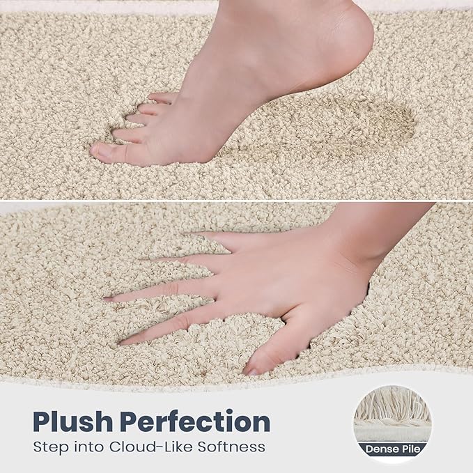 PURRUGS Bathroom Rug Non-Slip Machine Washable 30" x 46", Super Absorbent and - Image 3