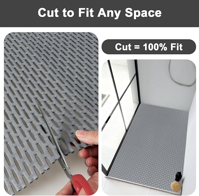 Non Slip Shower Mat: 35"x24" Extra Large Shower Mats - Image 6