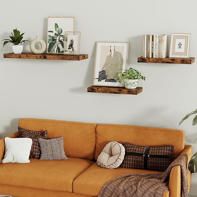 Vivelove Floating Shelves for Wall 16 inchs Long, Bathroom Shelves Over Toilet - Image 6