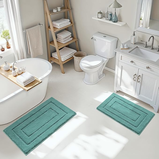 GRANNY SAYS Bathroom Rugs Sets 2 Piece, Soft Absorbent Microfiber Bath Mats - Image 8