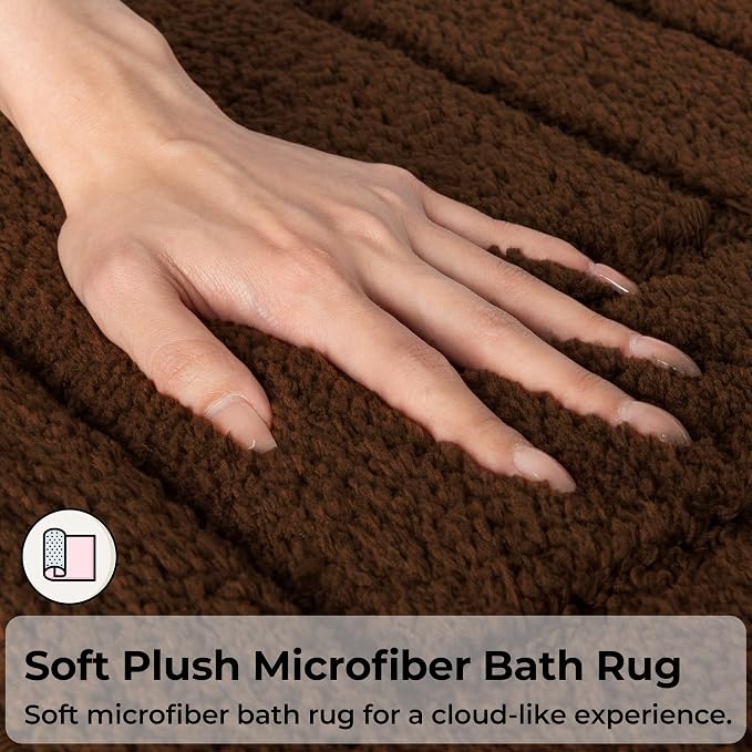 GRANNY SAYS Bathroom Rugs Sets 3 Piece, Soft Absorbent Microfiber Bath Mats - Image 3