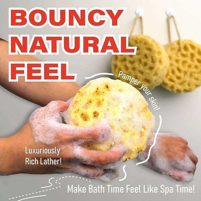 myHomeBody Bath Sponge, Foam Loofah, Body Scrubber - Image 4