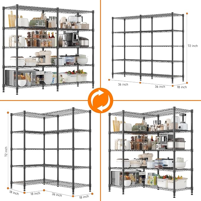 Homdox Heavy Duty Metal Shelves - Image 3