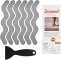 Anti Slip Shower Stickers, Adhesive Decals Safety Strips Scraper by Secopad