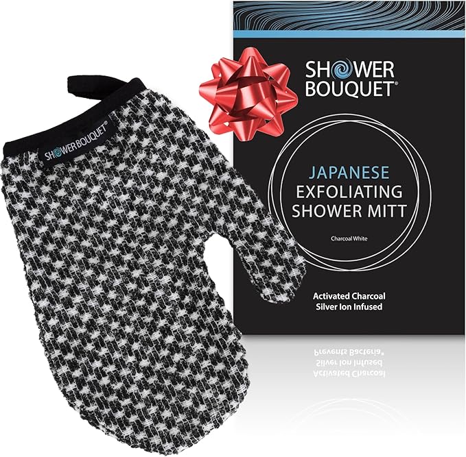 Japanese Exfoliating Mitt for Shower by ShowerBouquet%C2%AE