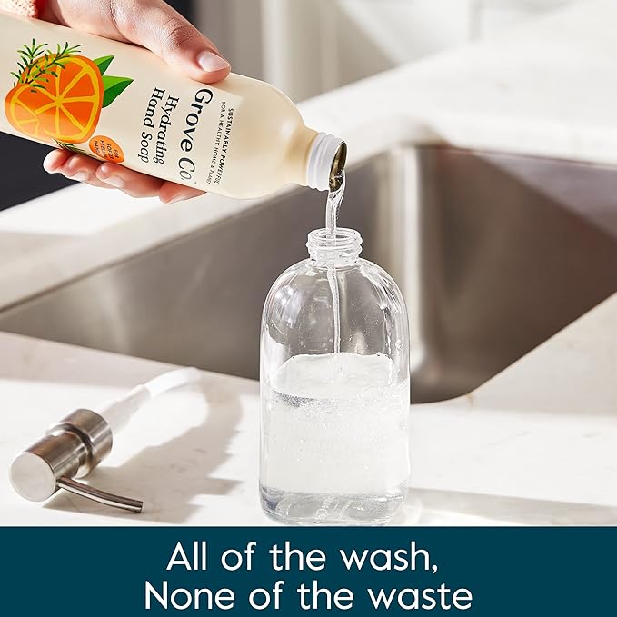 Grove Co. Hydrating Gel Hand Soap Refills Plastic-Free Liquid Hand Soap Refill - Image 5