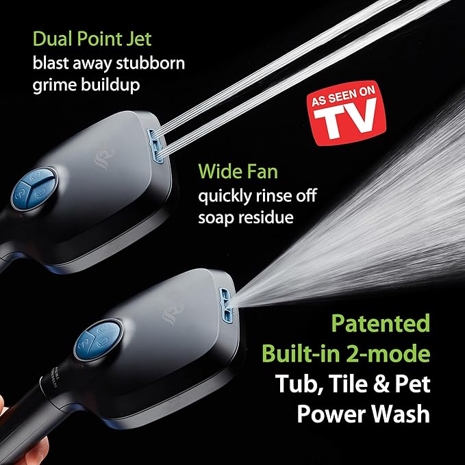 6-way High Pressure 82 Spray Mode Filtered Showerhead Combo - Image 3